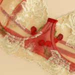 CONJUNTO DE LENCERÍA CON BORDADOS CHERRY — imagen 3