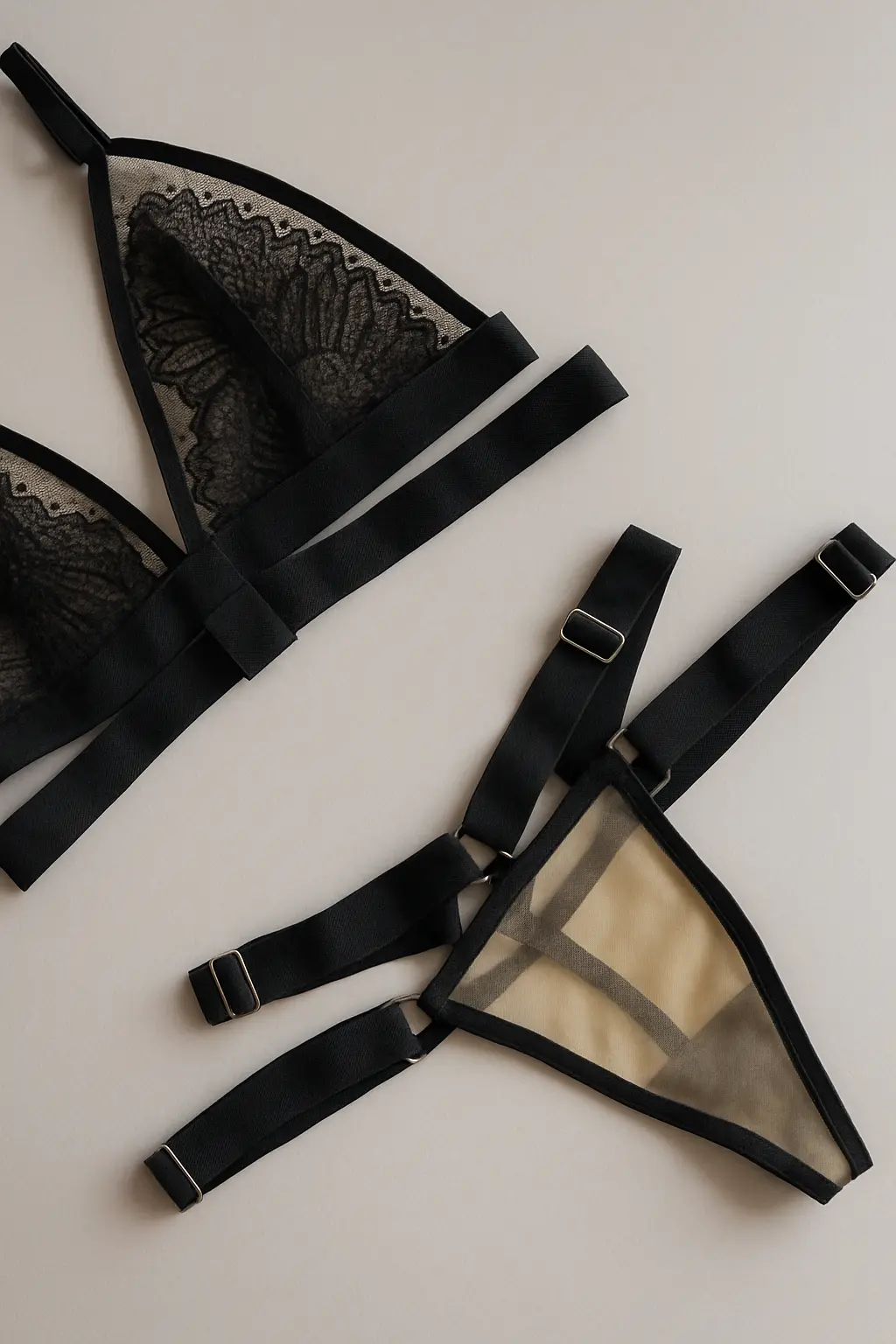 CONJUNTO DE LENCERIA ENCAJE ROSY — imagen 3