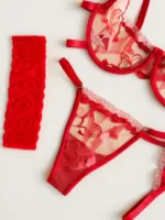 CONJUNTO DE LENCERÍA CON LIGUEROS VALENTINO — imagen 2