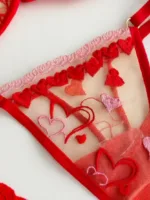 CONJUNTO DE LENCERÍA CON LIGUEROS VALENTINO — imagen 3