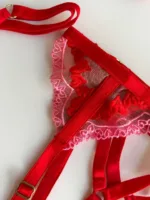CONJUNTO DE LENCERÍA CON LIGUEROS VALENTINO — imagen 4