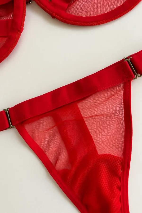 CONJUNTO DE MALLA KENDAL ROJO 3 conjunto de malla kendal rojo 3