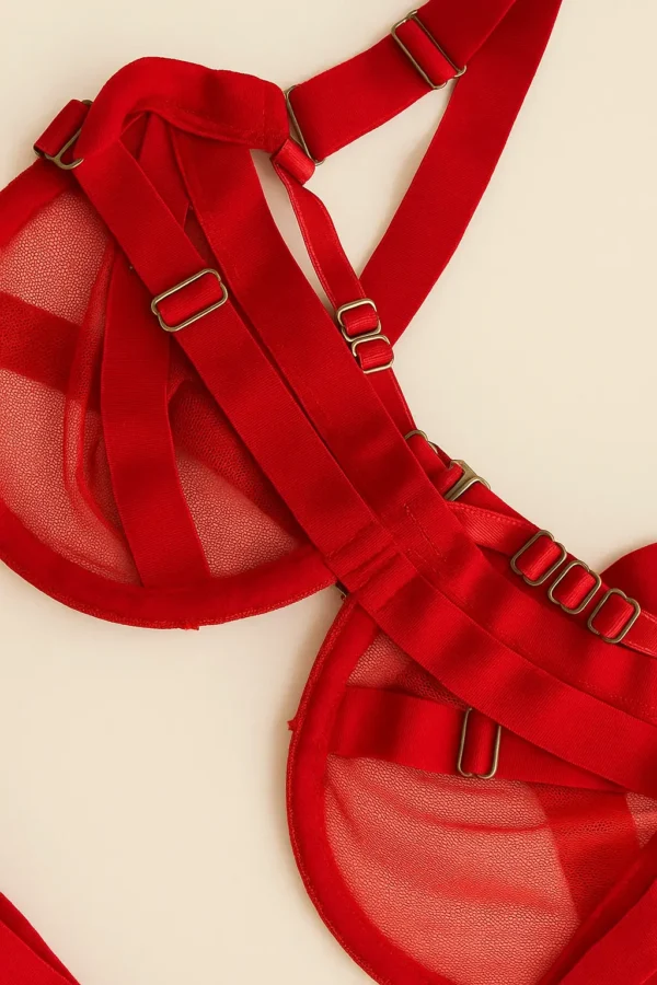 CONJUNTO DE MALLA KENDAL ROJO 4 conjunto de malla kendal rojo 4