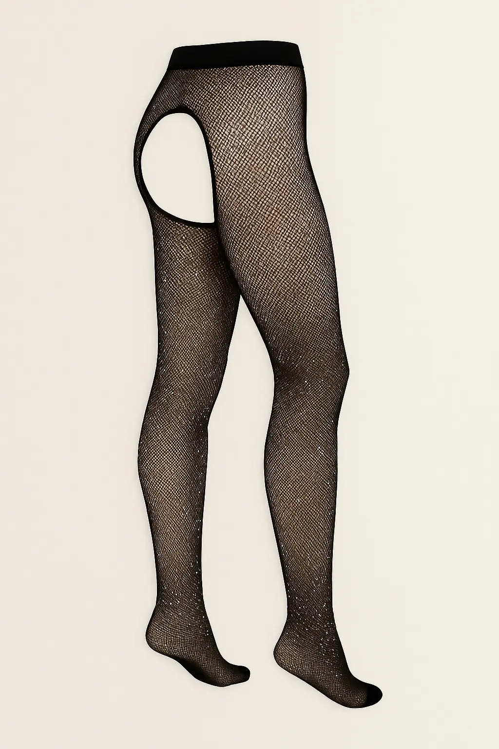 medias negras con brillo 2