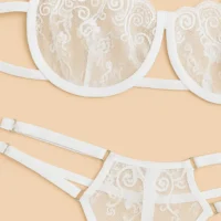 SET DE ENCAJE FLORAL HELENA BLANCOSET DE ENCAJE FLORAL HELENA BLANCO 2 set de encaje floral helena blanco 2