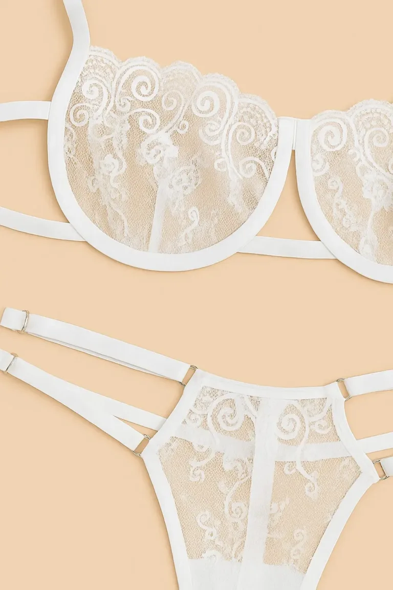 set de encaje floral helena blanco 2