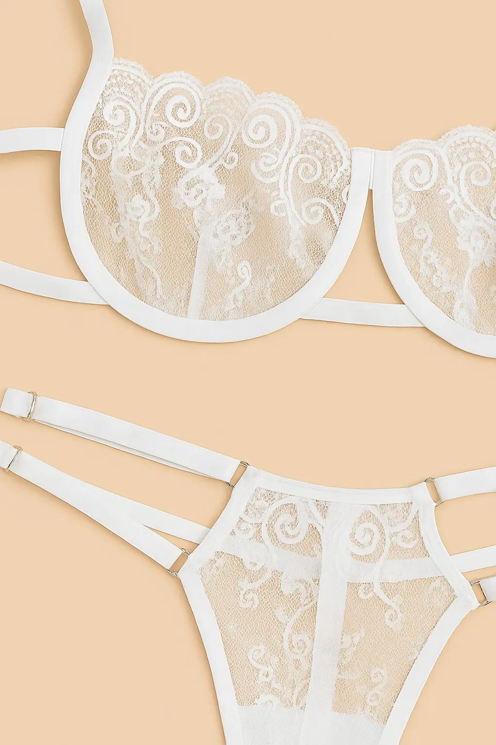 set de encaje floral helena blanco 2