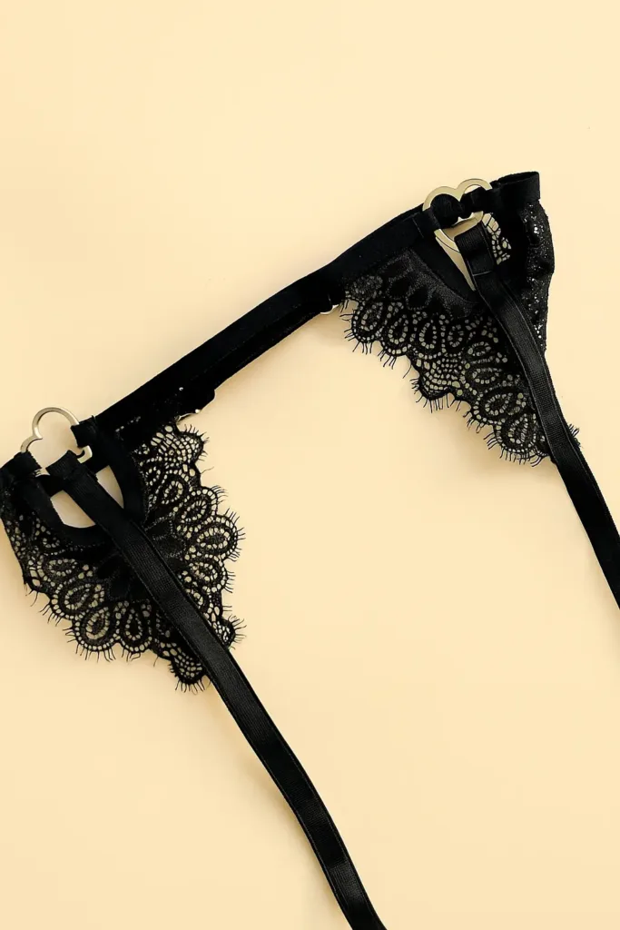 conjunto de lencería con ligueros katrina 5