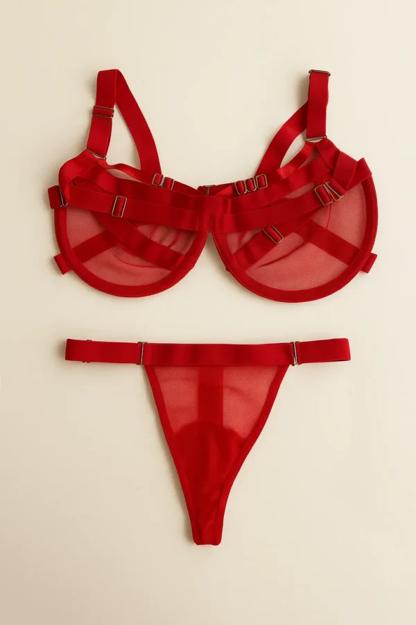 CONJUNTO DE MALLA KENDAL ROJO conjunto de malla kendal rojo