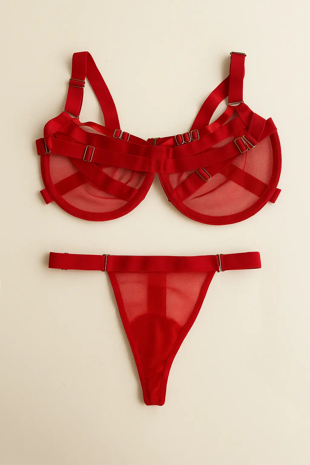 conjunto de malla kendal rojo