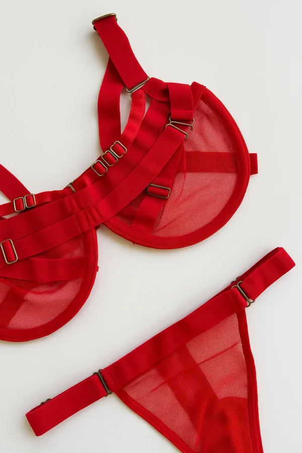 CONJUNTO DE MALLA KENDAL ROJO 2 conjunto de malla kendal rojo 2