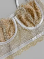 CONJUNTO DE LENCERÍA CON ENCAJE ROSE — imagen 4