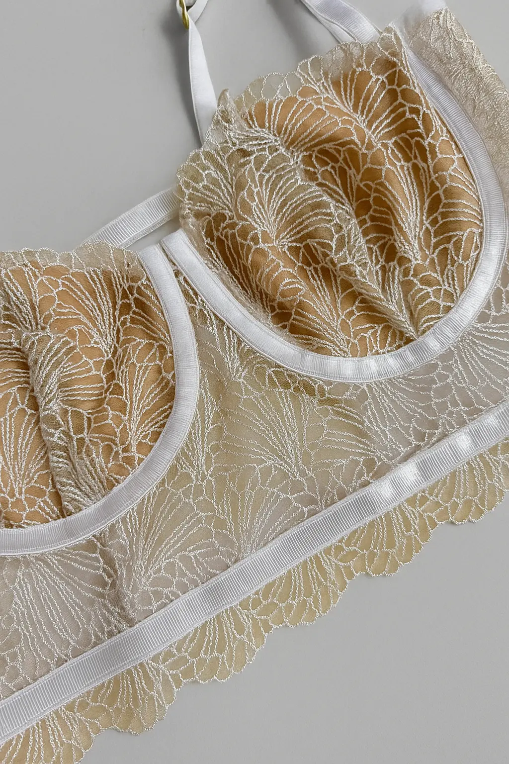 CONJUNTO DE LENCERÍA CON ENCAJE ROSE — imagen 4