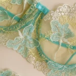 CONJUNTO DE LENCERÍA SALOME VERDE MARFIL — imagen 4