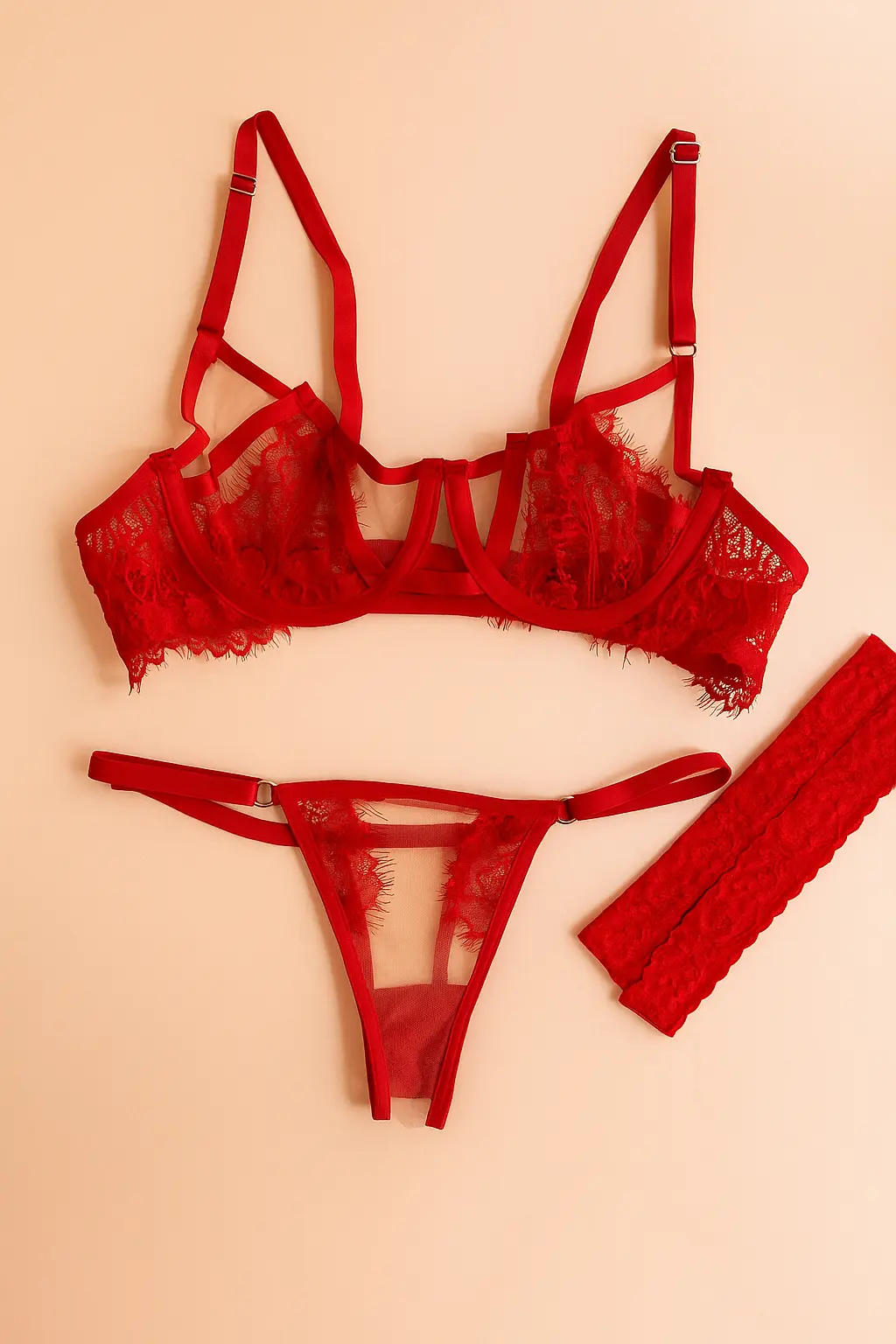 conjunto-de-lenceria-de-encaje-aurora-rojo Conjunto de lenceria de encaje aurora rojo