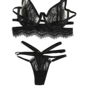 conjunto de lenceria de encaje kata