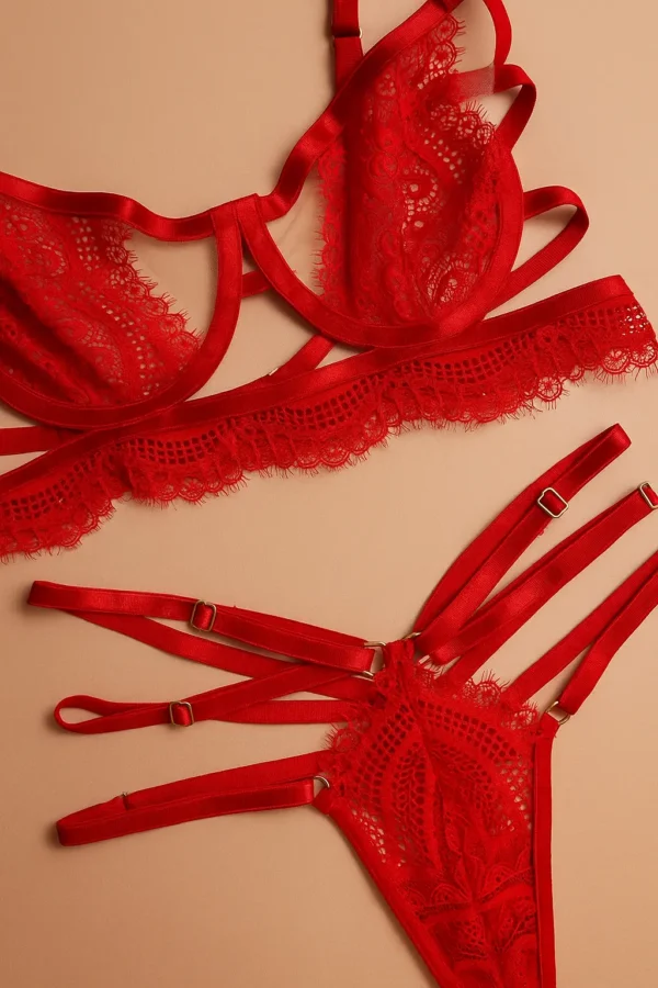 conjunto-de-lenceria-de-encaje-kata-rojo-2 conjunto de lenceria de encaje kata rojo 2