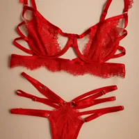 conjunto-de-lenceria-de-encaje-kata-rojo conjunto de lenceria de encaje kata rojo 3
