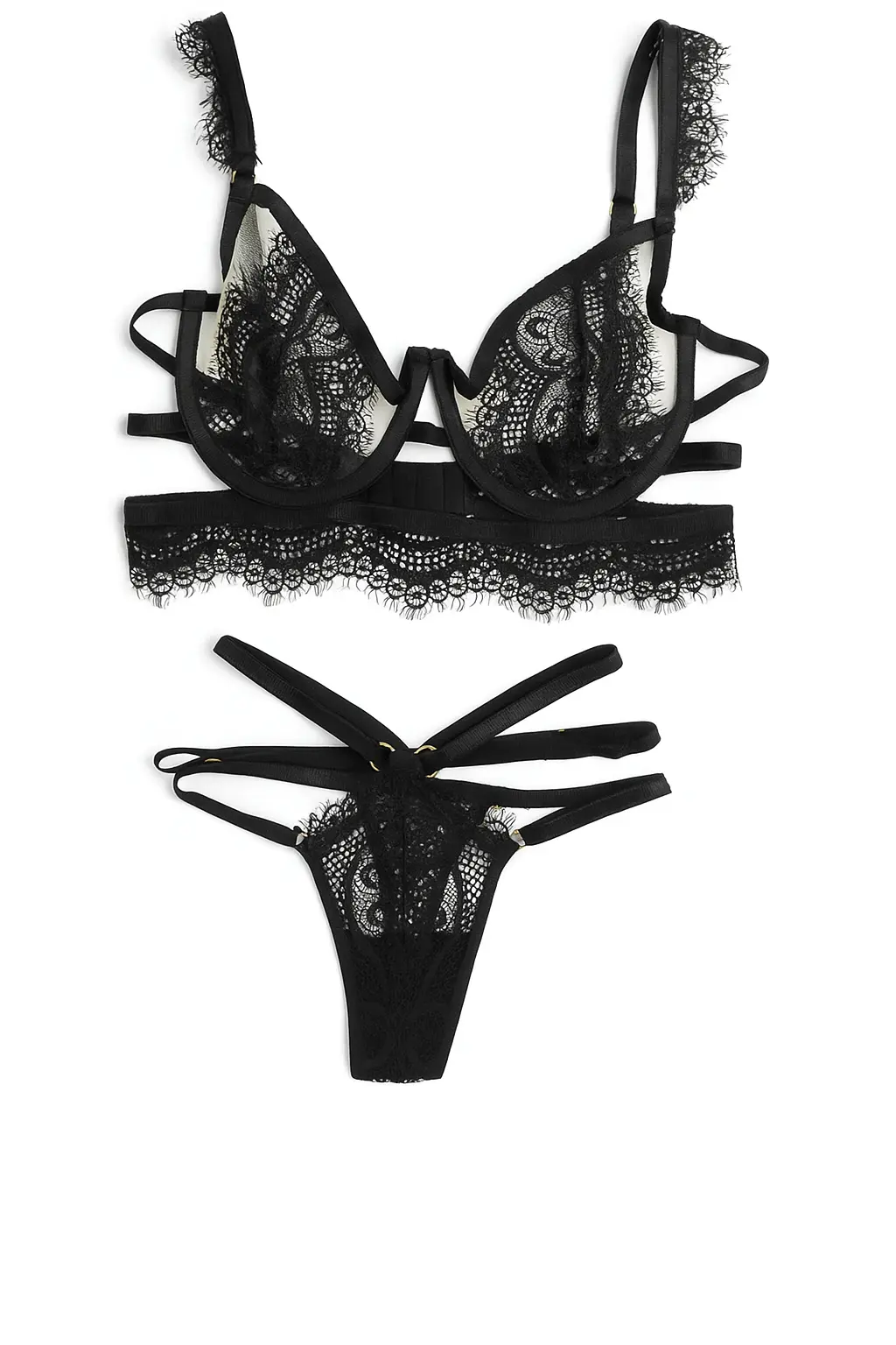 conjunto de lenceria de encaje kata