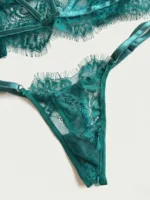 Corset de encaje verde marfil Alessia — imagen 2