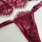 Corset de encaje Alessia vino tinto — imagen 3