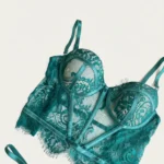 Corset de encaje verde marfil Alessia — imagen 4