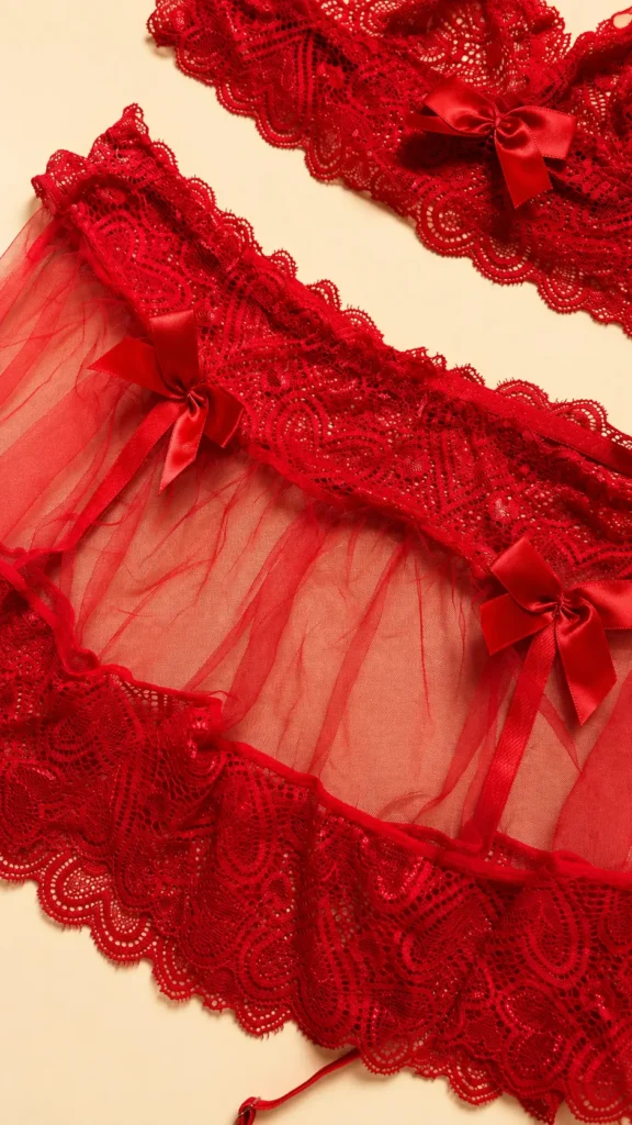 LENCERÍA-DE-ENCAJE-ROJO-ROMA