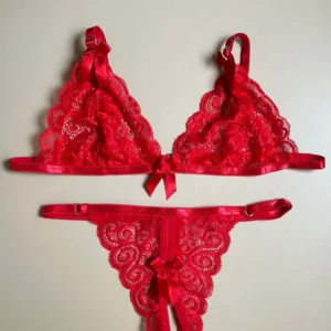 LENCERIA DE ENCAJE ROJO SCARLETT