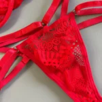 Conjunto de lencería con encaje angels rojo — imagen 3