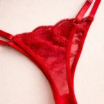 Conjunto de Lencería Rojo en Encaje Floral Holly — imagen 3