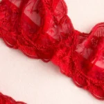 Conjunto de Lencería Rojo en Encaje Floral Holly — imagen 4