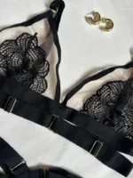 Conjunto de lencería Rosy con encaje floral — imagen 3