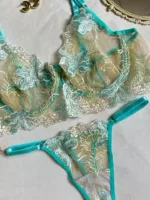 Conjunto de lenceria Salome con encaje floral — imagen 2