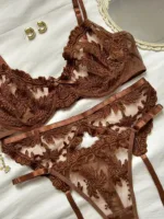 Conjunto de lencería Ámbar con encaje bordado — imagen 3
