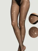 Medias negras de malla con brillantes — imagen 2