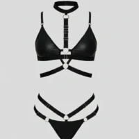 LENCERÍA NEGRA CON AROS METALICOS GINEBRA