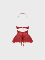 Baby Doll de encaje floral rojo Venus — imagen 2
