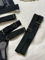 Conjunto de lencería Anahí con ligueros — imagen 4