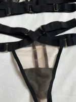 Conjunto de lencería Rosy con encaje floral — imagen 4