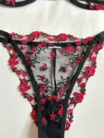 Conjunto de lencería Aitana en bordado floral — imagen 3